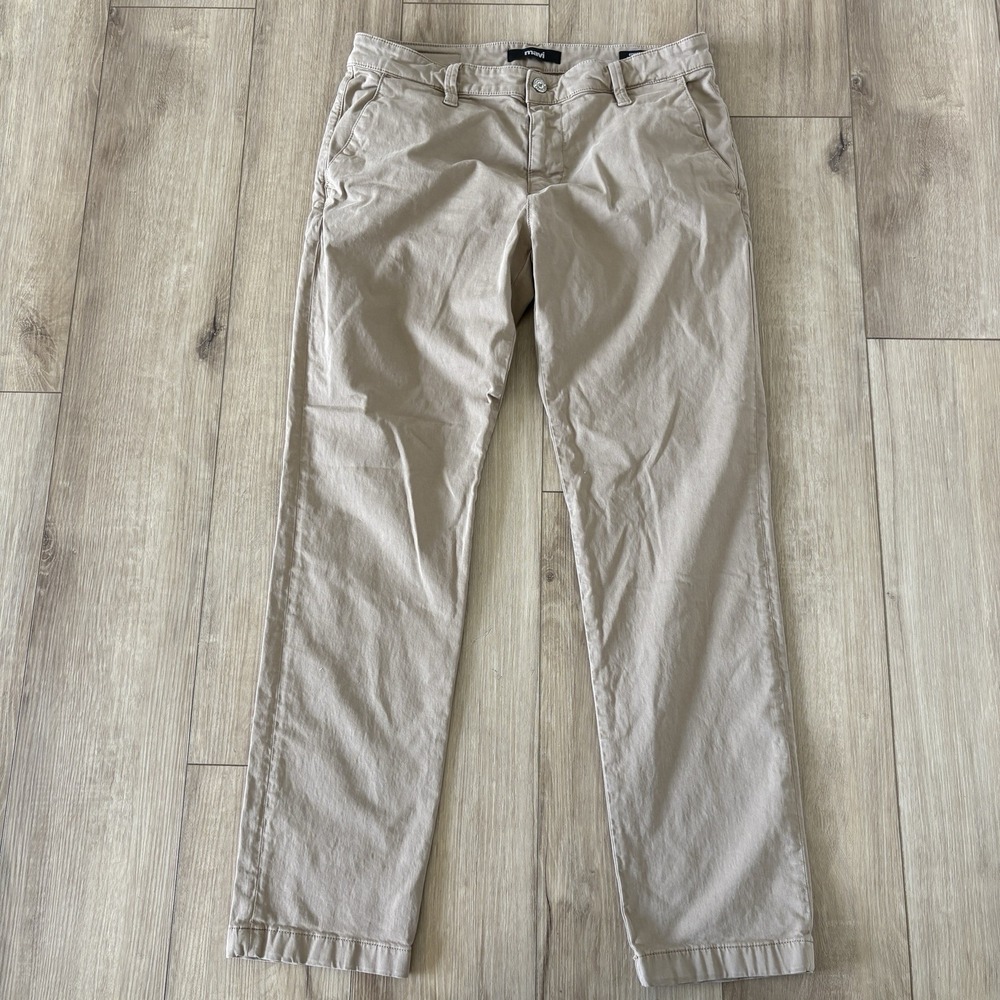 Mavi Jeans Mens Edward Slim Straight Leg Stretch Pants 5 Pocket Chino 33x32 Tan